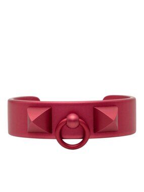 Hermes Collier de Chien Medley Sunset Bangle T2 Pink Aluminum Bracelet